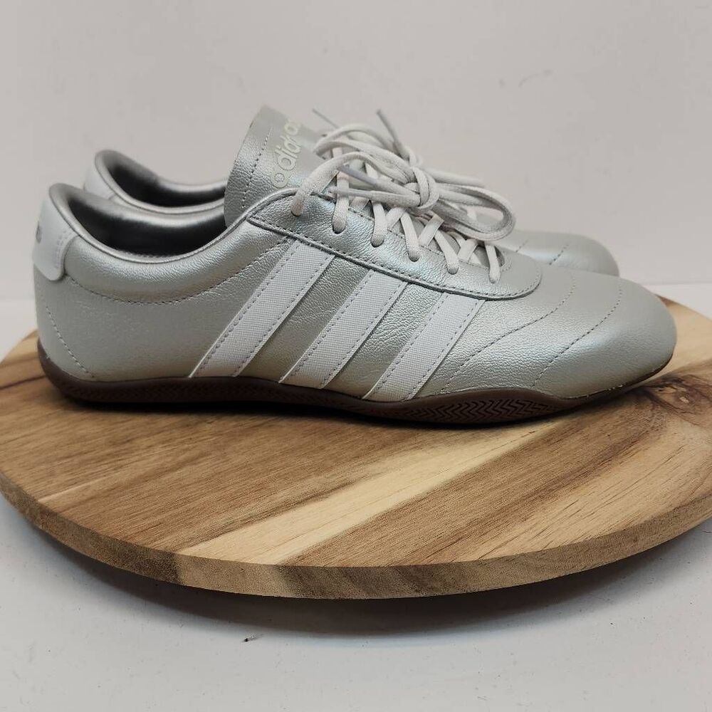 adidas Grand Court LO Shoes JQ9682 Silver White Gum Women's Size 8.5